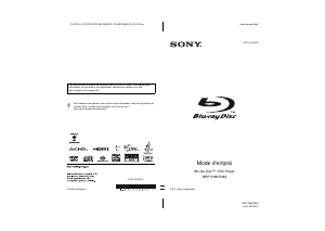 Mode d’emploi Sony BDP-S380 Lecteur de blu-ray