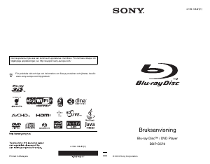 Bruksanvisning Sony BDP-S570 Blu-ray spelare