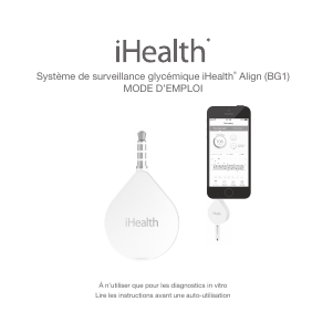 Mode d’emploi iHealth BG1 Lecteur de glycemie