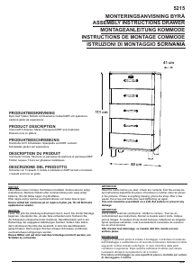 Manuale Tenzo Malibu 5215 Cassettiera