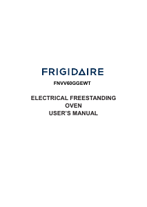 Manual Frigidaire FNVV60GGEWT Range