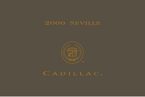 Manual Cadillac Seville (2000)