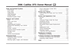 Manual Cadillac DTS (2006)