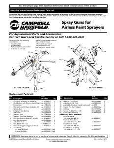 Manual de uso Campbell Hausfeld AL2140 Sistema de pintura