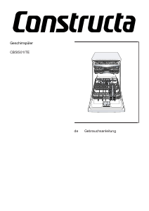 Bedienungsanleitung Constructa CB5IS01ITE Geschirrspüler