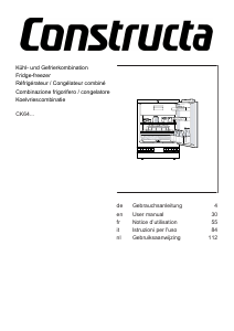 Manual Constructa CK641KSF0 Refrigerator