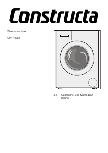Bedienungsanleitung Constructa CWF12J02 Waschmaschine