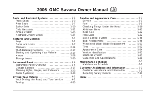 Manual GMC Savana (2006)