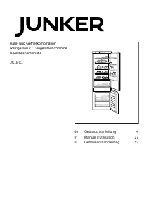 Bedienungsanleitung Junker JC87BCSF0 Kühl-gefrierkombination