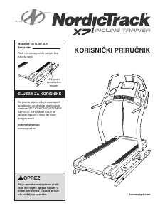 Priručnik NordicTrack X7i Traka za trčanje