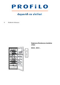 Kullanım kılavuzu Profilo BD2076LFXN Donduruculu buzdolabı