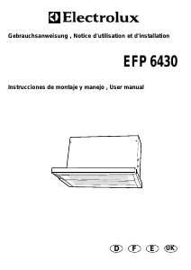 Handleiding Electrolux EFP6430 Afzuigkap
