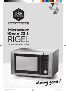 Manual OBH Nordica 7547 Rigel Microwave