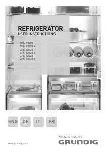 Manuale Grundig GFN 13720 Congelatore