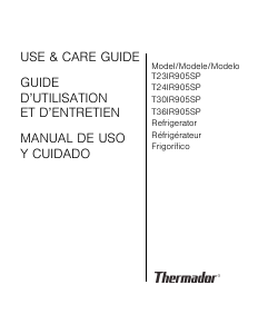 Manual de uso Thermador T30IR905SP Refrigerador