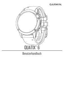 Bedienungsanleitung Garmin Quatix 6 Smartwatch
