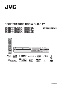Manuale JVC SR-HD1350US Lettore blu-ray