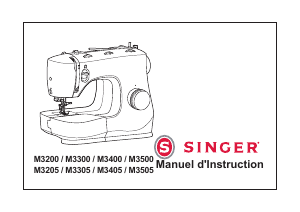 Mode d’emploi Singer M3405 Machine à coudre