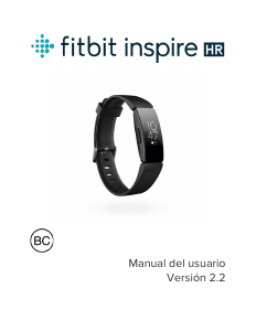 Manual de uso Fitbit Inspire HR Rastreador de actividad