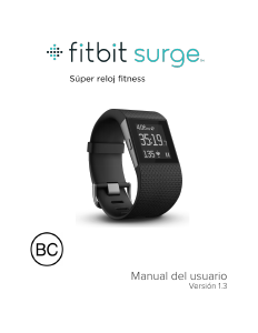 Manual de uso Fitbit Surge Reloj deportivo
