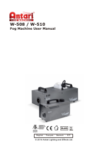 Manual Antari W-508 Fog Machine