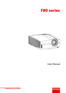 Manual Barco F80-Q7 Projector