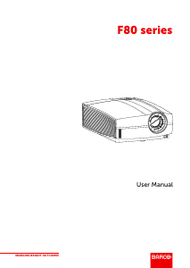 Manual Barco F80-Q9 Projector