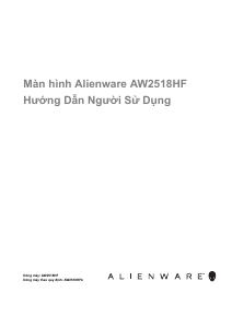 Hướng dẫn sử dụng Dell Alienware AW2518HF Màn hình LED