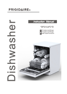 Manual Frigidaire FDFG12JFCSD Dishwasher