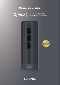 Manual de uso Gadnic OZONO02X Purificador de aire