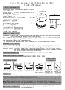Manual Gadnic DIFU0005 Humidifier