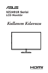 Kullanım kılavuzu Asus VZ249HEG1R LCD ekran