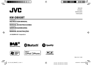 Manual de uso JVC KW-DB93BT Radio para coche