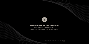 Handleiding Master & Dynamic MW50+ Koptelefoon