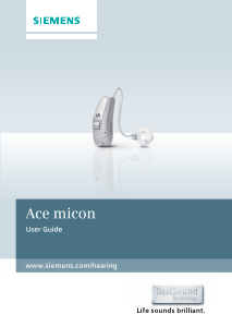 Manual Siemens Ace micon Hearing Aid