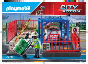 Manuale Playmobil set 70773 Harbour Area deposito merci recintata