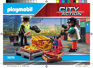 Εγχειρίδιο Playmobil set 70775 Harbour Τελωνειακός έλεγχος