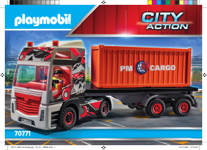 Használati útmutató Playmobil set 70771 Harbour Kamion pótkocsival