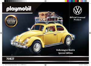 Käyttöohje Playmobil set 70827 Volkswagen Beetle - Special Edition