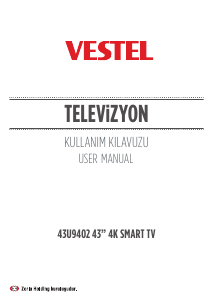 Kullanım kılavuzu Vestel 43U9402 LED televizyon