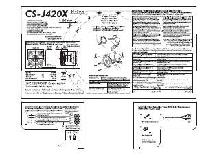 Руководство JVC CS-J420X Автомобильный динамик