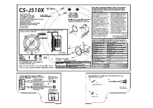 Наръчник JVC CS-J510X Автомобилен високоговорител