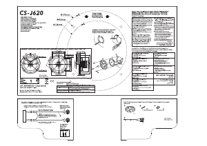 Manuale JVC CS-J620 Altoparlante per auto