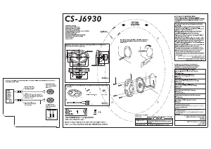 Bruksanvisning JVC CS-J6930 Bilhögtalare