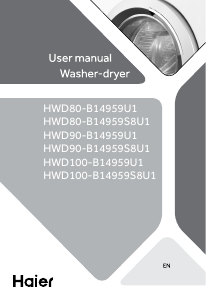 Manual Haier HWD90-B14959S8U1 Washer-Dryer