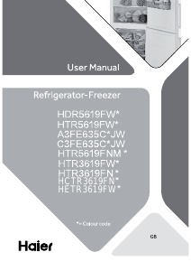 Manual Haier HETR3619FWMG Fridge-Freezer