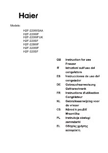 Manual de uso Haier H2F-220SF Congelador