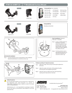 Manual Arkon PTM133 Phone Mount