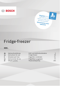 Manual Bosch KDD86AIEP Fridge-Freezer