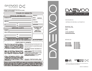 Manual de uso Daewoo DFR-32210GBP Frigorífico combinado